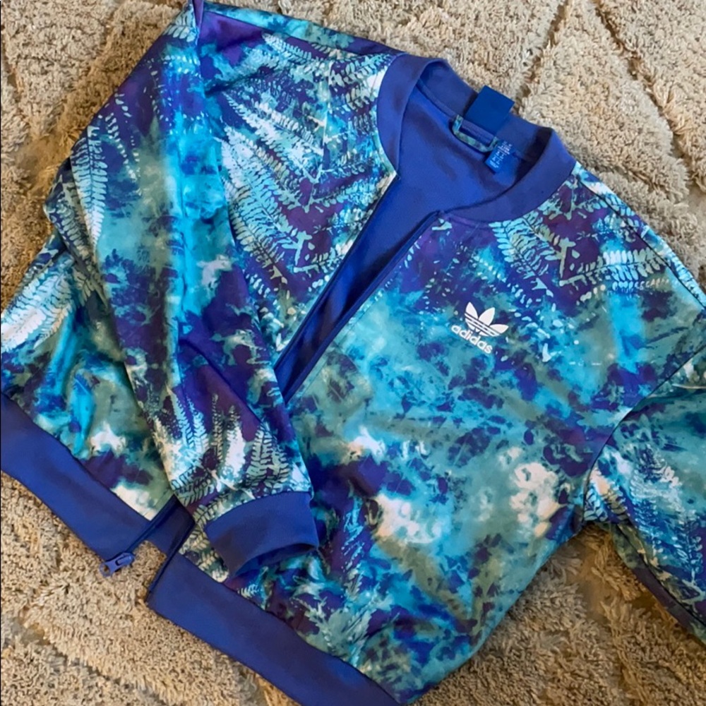 Adidas Elements Cropped Track Jacket - image 1